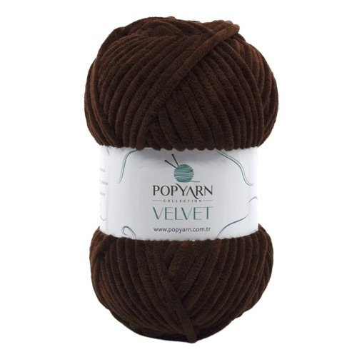 Fil à tricoter Velvet B011 - marron